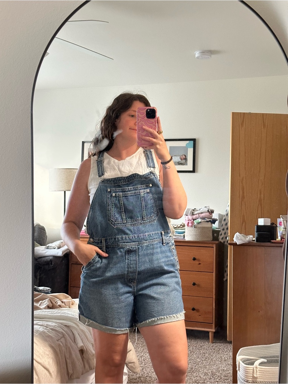 Old Navy Denim Short Overalls - Classic Blue